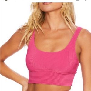 Beach Riot Leah Bra in Fuschia